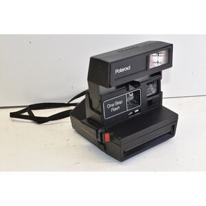 Polaroid OneStep Flash Instant Film Camera Black 600 Series Vintage